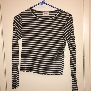 Striped, long sleeve shirt